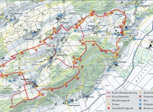 Waldwanderung Bucheggberg Karte